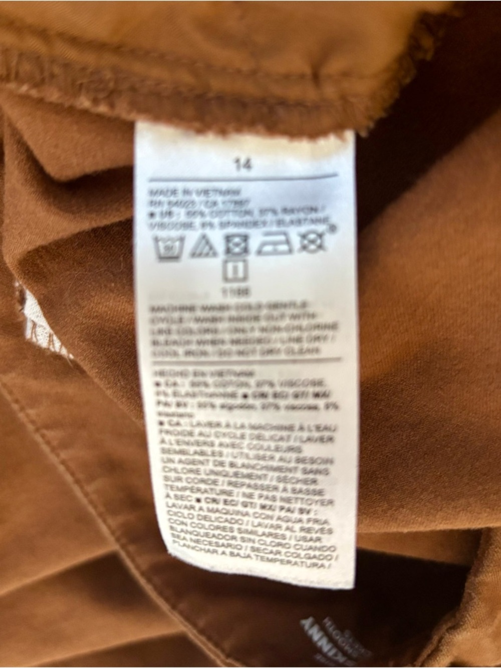 Old Navy Pixie Skinny Pants in Rust - Picture 4 of 5